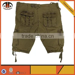 100% Cotton Quality 3/4 Men's Short Pants With Drawstring thumbnail-1
