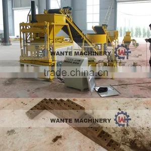 WANTE MACHINERY WT2-10 High Pressure Auto Clay Interlocking Block Machine thumbnail-1