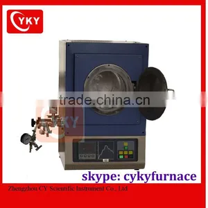 1200C Laboratory Small Mini High Vacuum Furnace With Quartz Chamber / High Temperature & Vacuum Furnace thumbnail-1