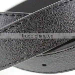 Women's Plain Black PU Leather Belt With Rhinestone Ring in YiWu thumbnail-5