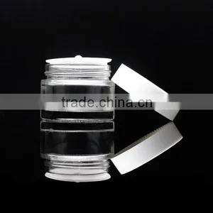 50g Empty Cosmetic Glass Jar Glass Bottle With Aluminum Black Cap thumbnail-6