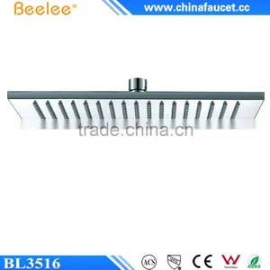 10'' 12'' 14'' 16'' Square Brass Wall Mounted Spa Waterfall Shower Head thumbnail-4