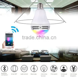 Wireless Remote Control Bluetooth Led Bulb Speaker thumbnail-1