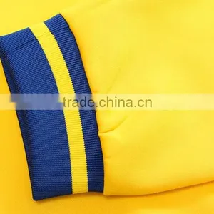 2016 Newest Cheap High Quality French Terry Yellow Track Jacket thumbnail-3