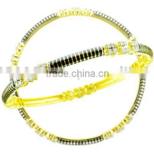 Gold Diamond Bangles thumbnail-1