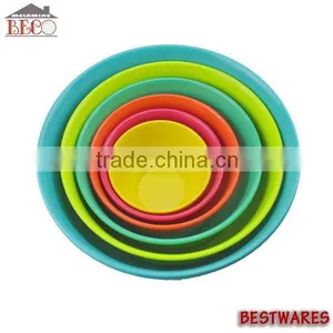 6 Pcs Colorful Melamine Salad Bowl Set thumbnail-1
