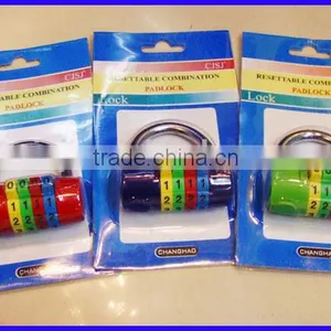 High Security Colorful 4 Digits GYM Closet Door Lock thumbnail-3