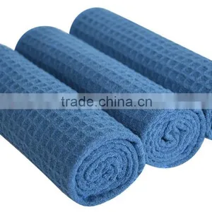Sinland Microfiber Waffle Weave Kitchen Towels Dish Cloth 16inch X 24inch Navy Blue thumbnail-3