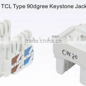 Cat5e / Cat6 TCL Type 90dgree Keystone Jack thumbnail-1