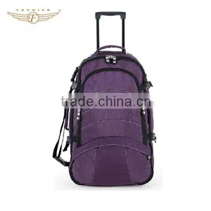 OEM ODM Factory Waterproof Wheeled Nylon Hiking Sport Trolley Backpack thumbnail-1