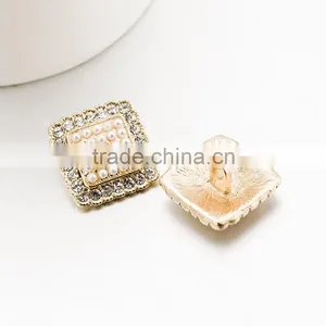 Square Pearl Rhinestone Buttons for Garment Accessory Decoration thumbnail-2