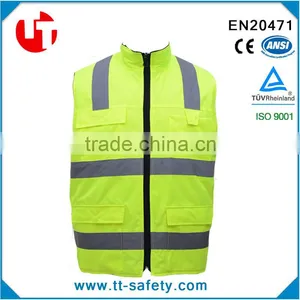 Fluorescent Yellow Waterproof High Visibility Winter Safety Warm Jacket thumbnail-1