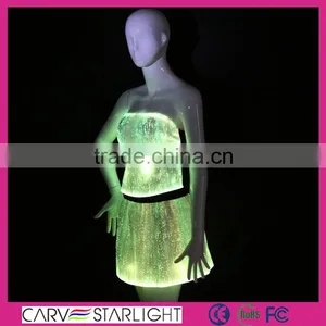 2016 New Products Luminous Strapless Top and Mini Skirts Sets thumbnail-5