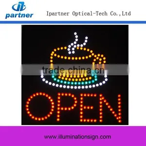 Hot Sale Coffee LED NEON Open Sign thumbnail-1