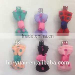 Customize High Quality Hair Accessories Colorful Headwear Ribbon Hairpins for Baby Girl Kids Hairpins Hair Bows thumbnail-2