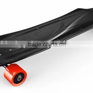 Powerful Dual In-wheel Motor Electric Skateboard Carbon Fiber Longboard thumbnail-1
