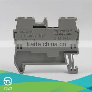 Made in China JUT3-1.5 Spring Cage Terminal Blocks/spring Clamp Terminal Connector CE UL/ Free Sample thumbnail-3