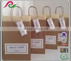 Recycled Kraft Paper Wedding Bag With Logo Printed,kraft Paper Gift Bag for Brithday thumbnail-6