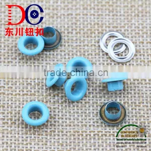 Colored Color and Nickel-Free Feature Brass Metal Shoe Eyelets thumbnail-2