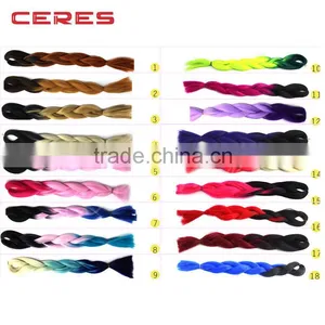 Factory Wholesale Price Different Color Silky Jumbo Braid Hair thumbnail-2