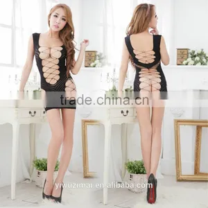 Women Sexy Fishnet Crotch Body Stocking Bodysuit Nightwear Lingerie thumbnail-1