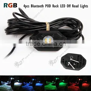 Pro Kit Multicolor RGB Rock Lights For Jeep Wrangler Jk Tj WJ XJ MJ or Trucks thumbnail-2