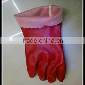 PVC Red Gloves China Supplier thumbnail-1