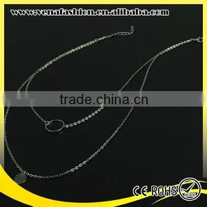 Ring Holding Cheap Couple Necklace, Silver Couple Necklace thumbnail-3