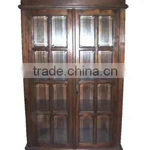Governor Display Cabinet With Bevel Glass Doors thumbnail-1