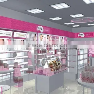 Branded White Baking Paint Perfume Display Counter thumbnail-2