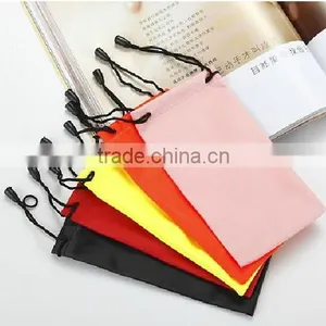 Fancy Colorful Drawstring Microfiber Travel Pouch thumbnail-2