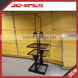 Floor Standing Metal Wire Mesh Retail Bottle Display Racks thumbnail-1