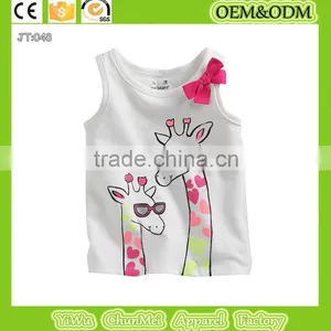 Animal t Shirt White T-shirt Sleeveless Kids Short Sleeve Custom T Shirt Children's t Shirt 100%Cotton T-shirt Printing T-shirt thumbnail-1