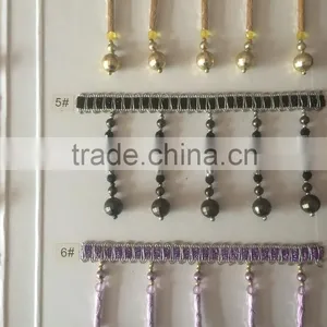 [YZLACE] Tassels Lace Curtains Wholesale 10031 thumbnail-2