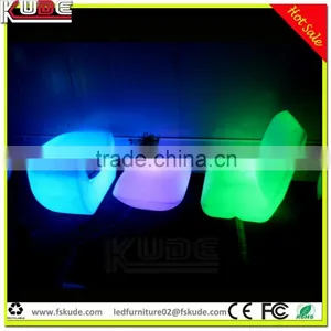 Multi Color Changing Wave Shape LED Bar Counter, Portable Bar Counter, Light up Bar Counter thumbnail-3