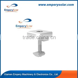 Qualified Extruded Aluminum Solar Panel Mounting Roof Mid Clamps for Home Solar System thumbnail-2