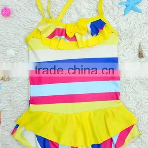 Stock 4 Colors (6-10 Years Old) Colorful One Size Girls Children Swimwear 2015 thumbnail-3