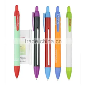 Banner Pen,paper Logo Inside,banner Plastic Pen,for Customer`s Any Logo thumbnail-1
