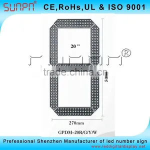 Thailand 20inch Led Digit Segment Module Outdoor IP65 thumbnail-4