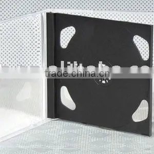 10.4MM Double Disk CD Packaging Jewel Case With Black Tray thumbnail-1