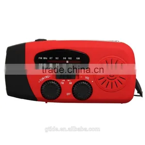 Multifunction Portable Hand Crank Solar Dynamo Radio With Flashlight thumbnail-2