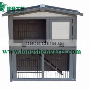 Bunny House Wooden Rabbit Hutch thumbnail-4