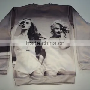 Custom Sublimation Printing Women Fleece Sweatshirts Hoodie thumbnail-1