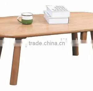 Europe 100% Bamboo Oval Modern Coffee Table thumbnail-1
