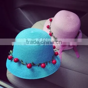 2016 Professional Ladies Flower Sunshine Beach Hat Summer Wear Fashion Ladies Handmade Hat Straw thumbnail-2