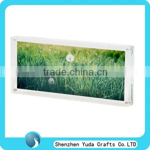 Custom Cheap Good Quality Funny Scenery Picture Frame Acrylic Wall Mounted Photo Picture Frame With Screws Free Shipping thumbnail-1
