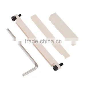 Adjustable Lifting Acoustic Guitar Brigde Saddle Upper Lower Nut Set thumbnail-1