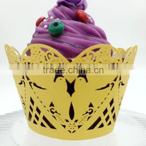 Free Sample Beautiful Wedding Box Laser Cut Paper Cupcake Box thumbnail-1