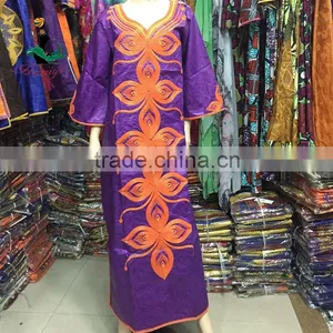 Bazin Riche Dress 2016 African Bazin Embroidery Design Dress for Women Design Fashion Dress thumbnail-1