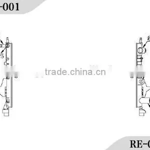 Chinese Manufactuier Supplier Left Tank for Renault Car Aluminum Radiator & Car Parts With Motorcycle Radiator thumbnail-3